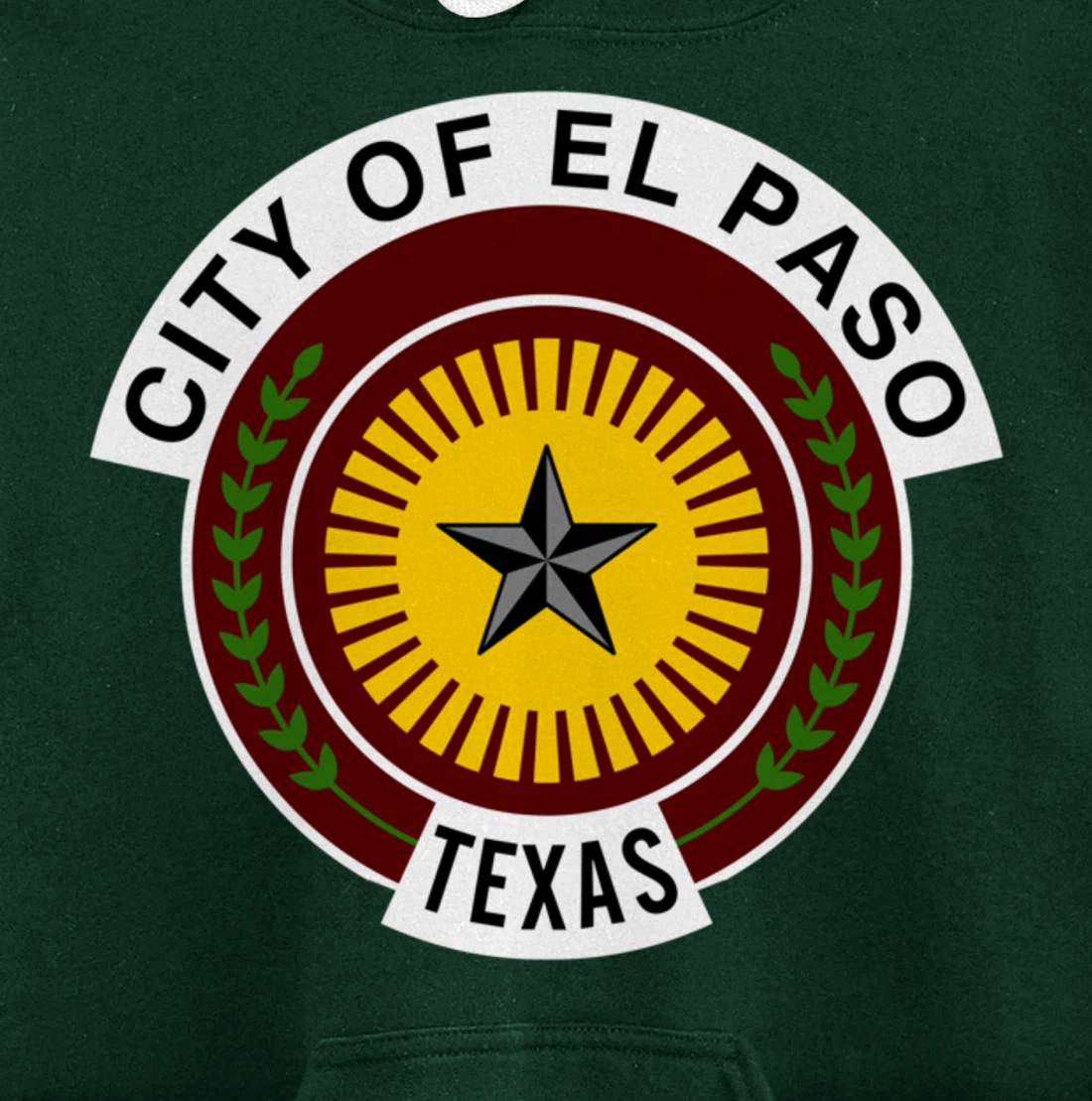 EL PASO TEXAS FLAG Pullover Hoodie