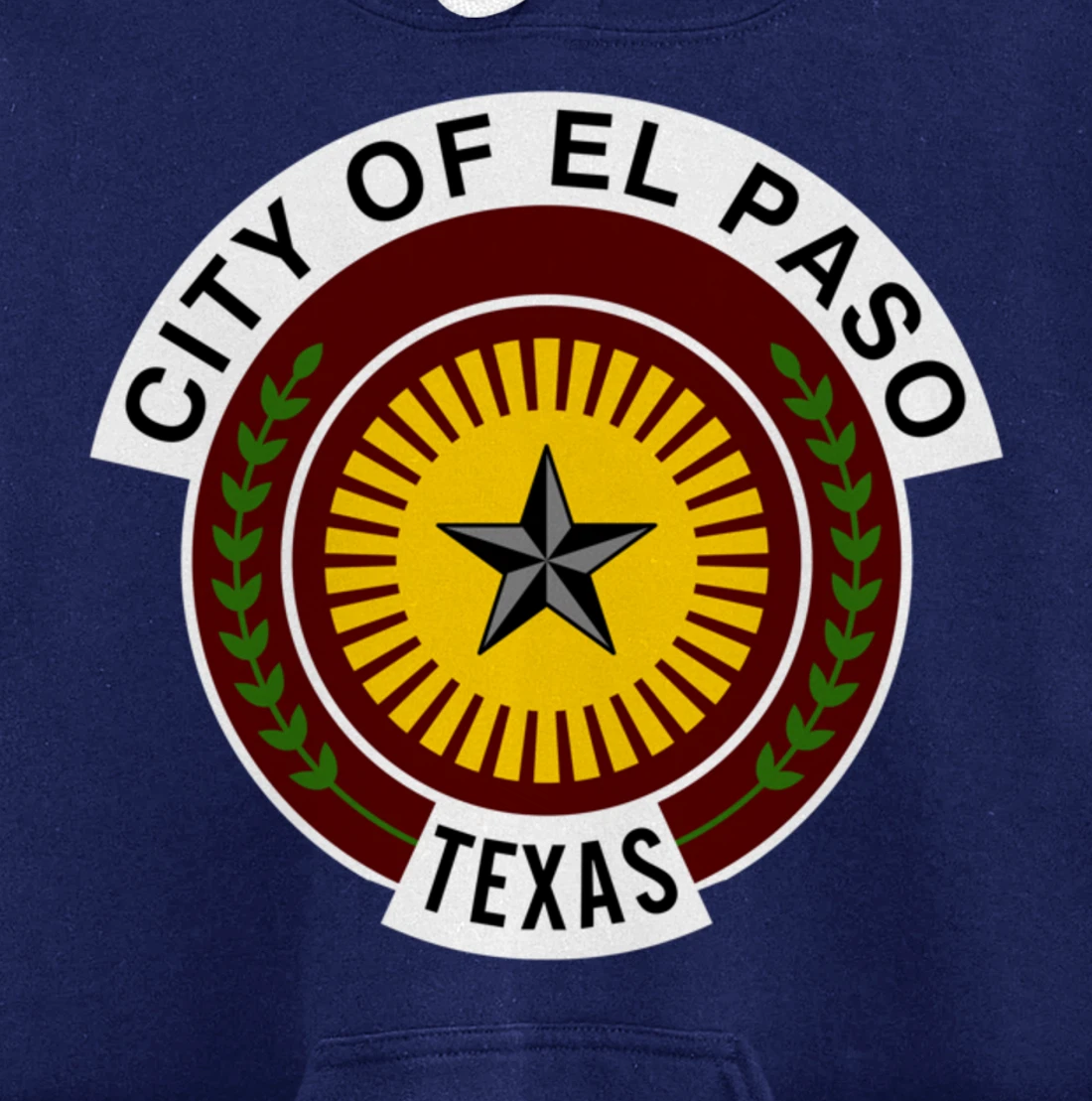 EL PASO TEXAS FLAG Pullover Hoodie