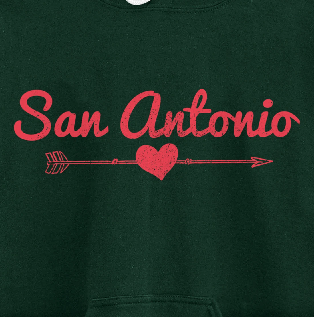 San Antonio Texas Arrow Heart Pride Pullover Hoodie