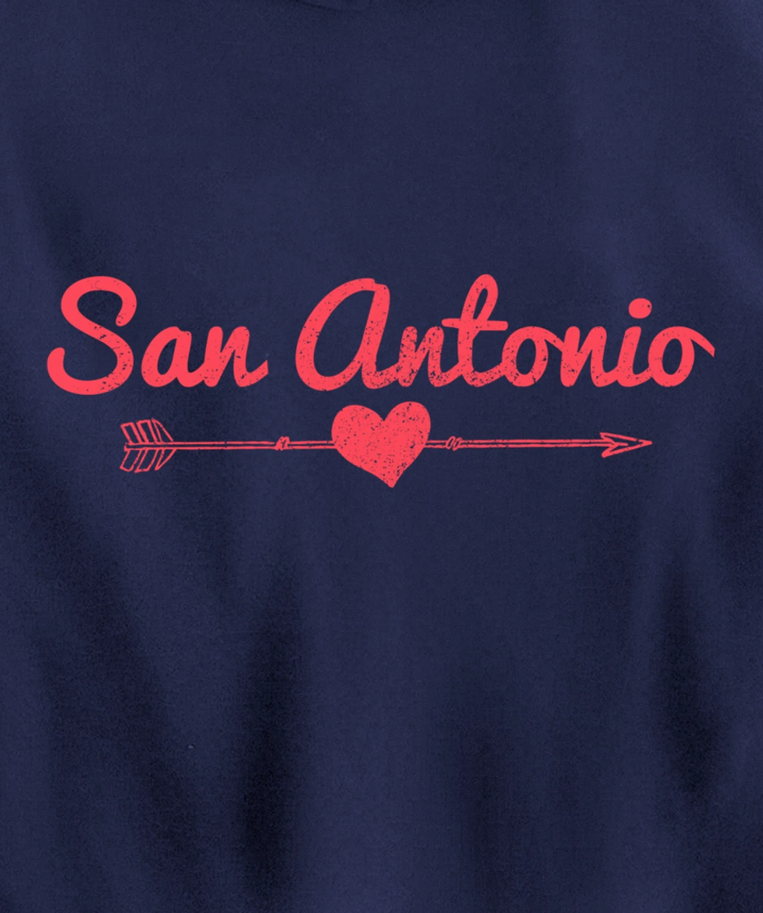 San Antonio Texas Arrow Heart Pride Pullover Hoodie