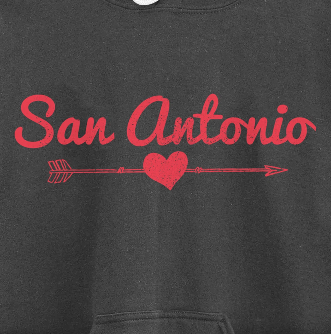 San Antonio Texas Arrow Heart Pride Pullover Hoodie
