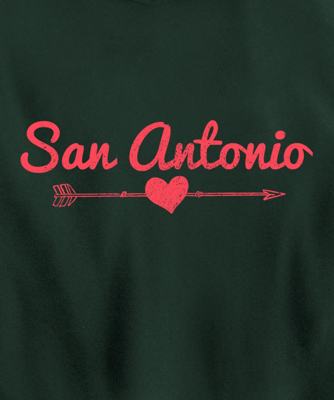 San Antonio Texas Arrow Heart Pride Pullover Hoodie