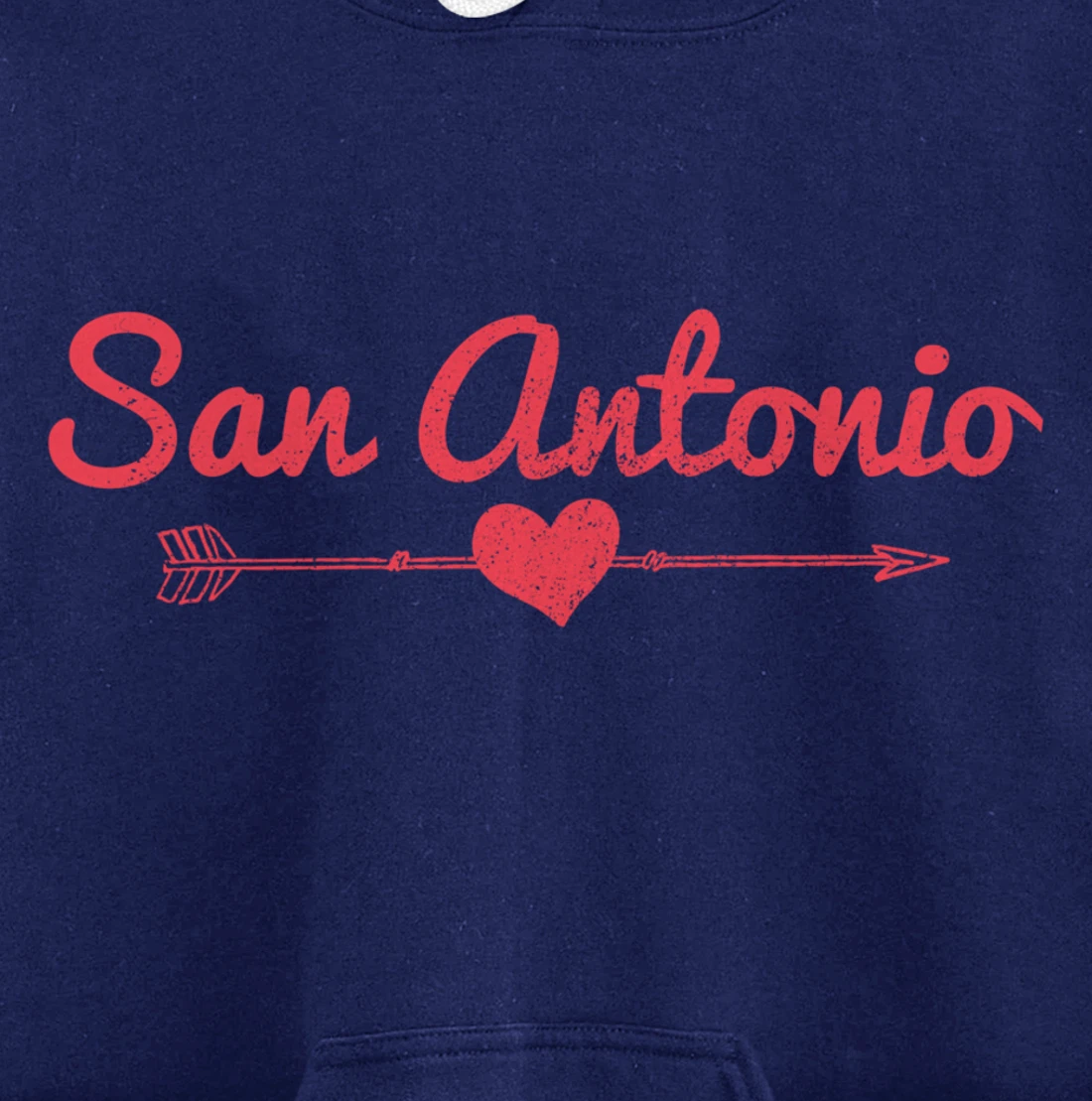 San Antonio Texas Arrow Heart Pride Pullover Hoodie