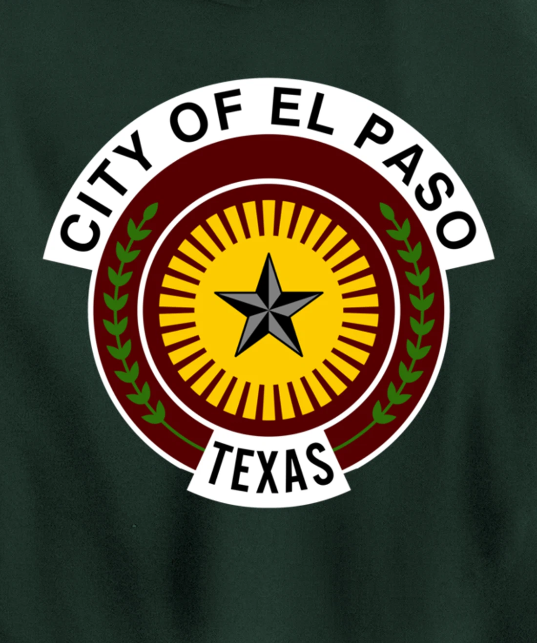 EL PASO TEXAS FLAG Pullover Hoodie