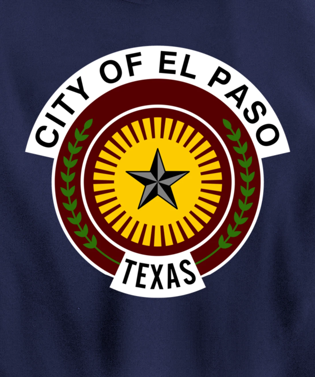 EL PASO TEXAS FLAG Pullover Hoodie