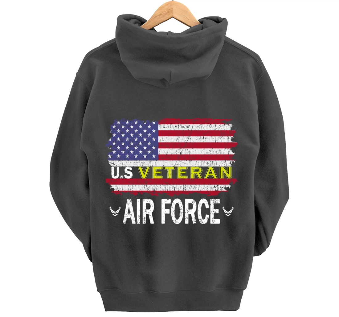 Proud Air Force Veteran-US Air Force Veteran-US Veterans Day Pullover Hoodie