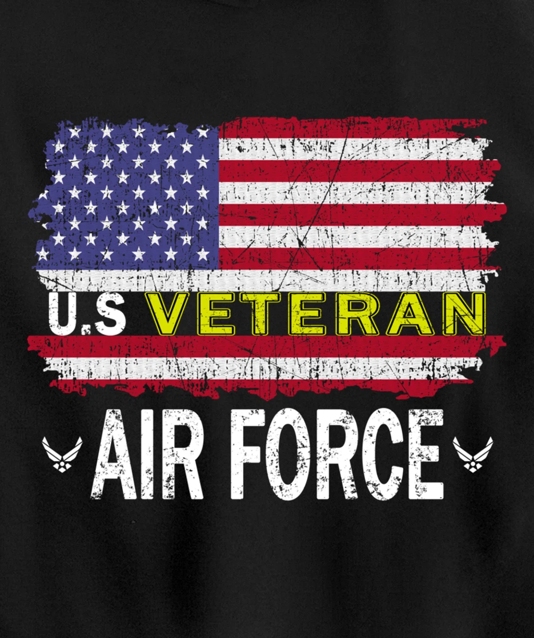 Proud Air Force Veteran-US Air Force Veteran-US Veterans Day Pullover Hoodie
