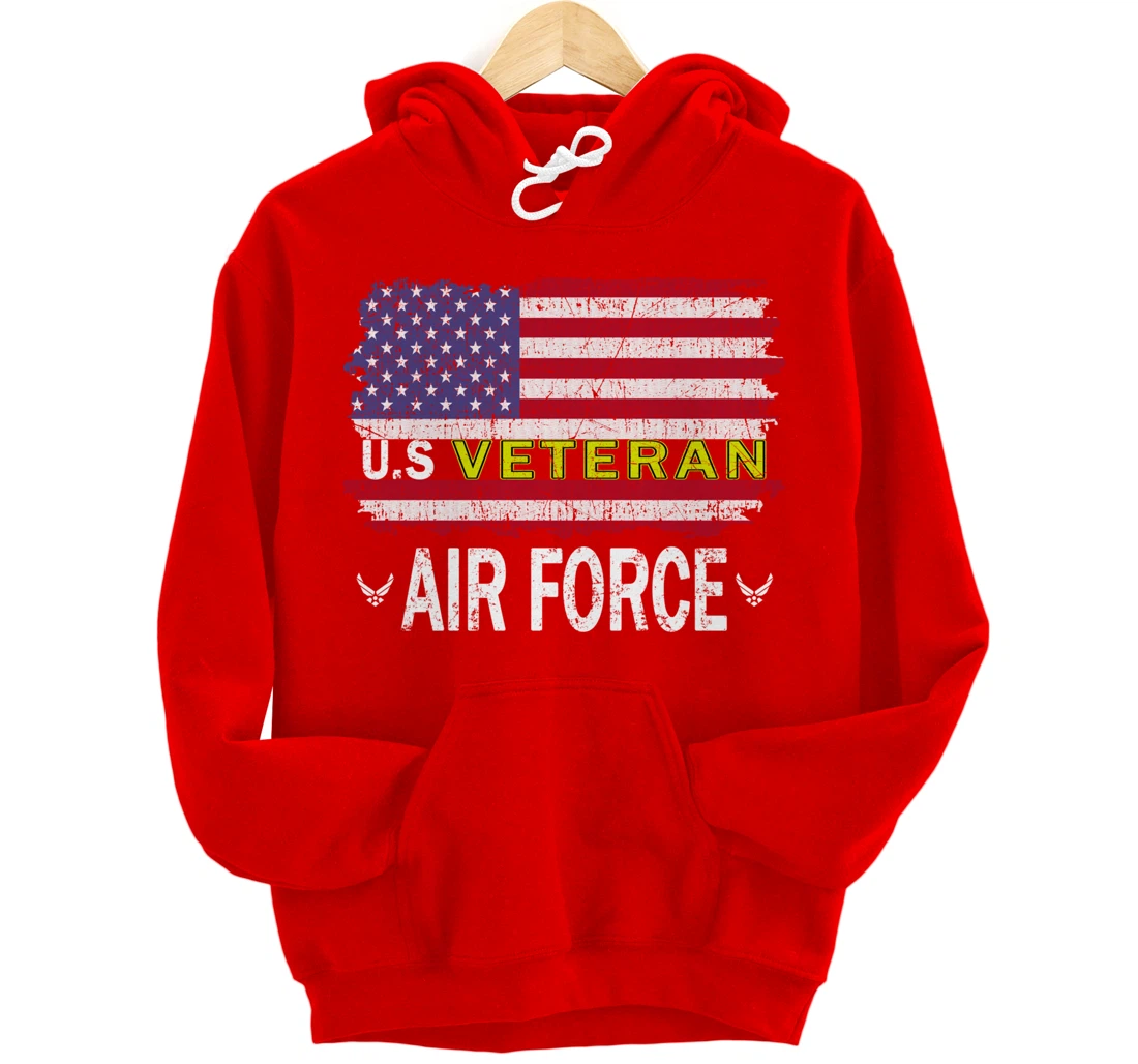 Proud Air Force Veteran-US Air Force Veteran-US Veterans Day Pullover Hoodie