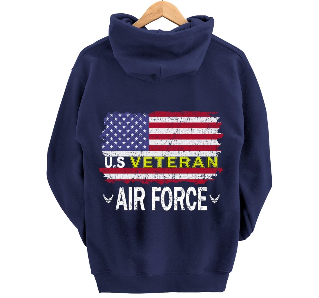 Proud Air Force Veteran-US Air Force Veteran-US Veterans Day Pullover Hoodie