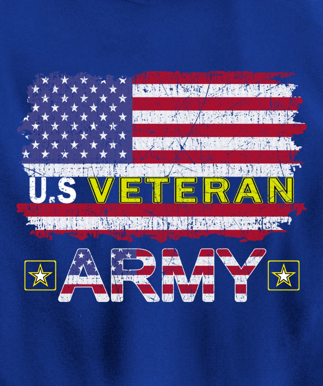 Proud Army Veteran-US Veterans Day Shirt-US Army Veteran Pullover Hoodie