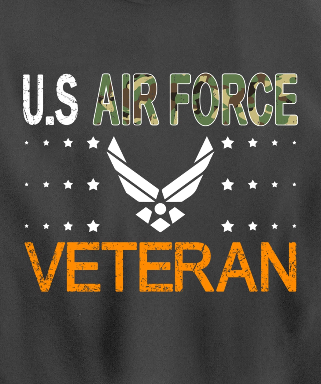 Proud US Air Force Veteran-US Veterans Day Pride Pullover Hoodie