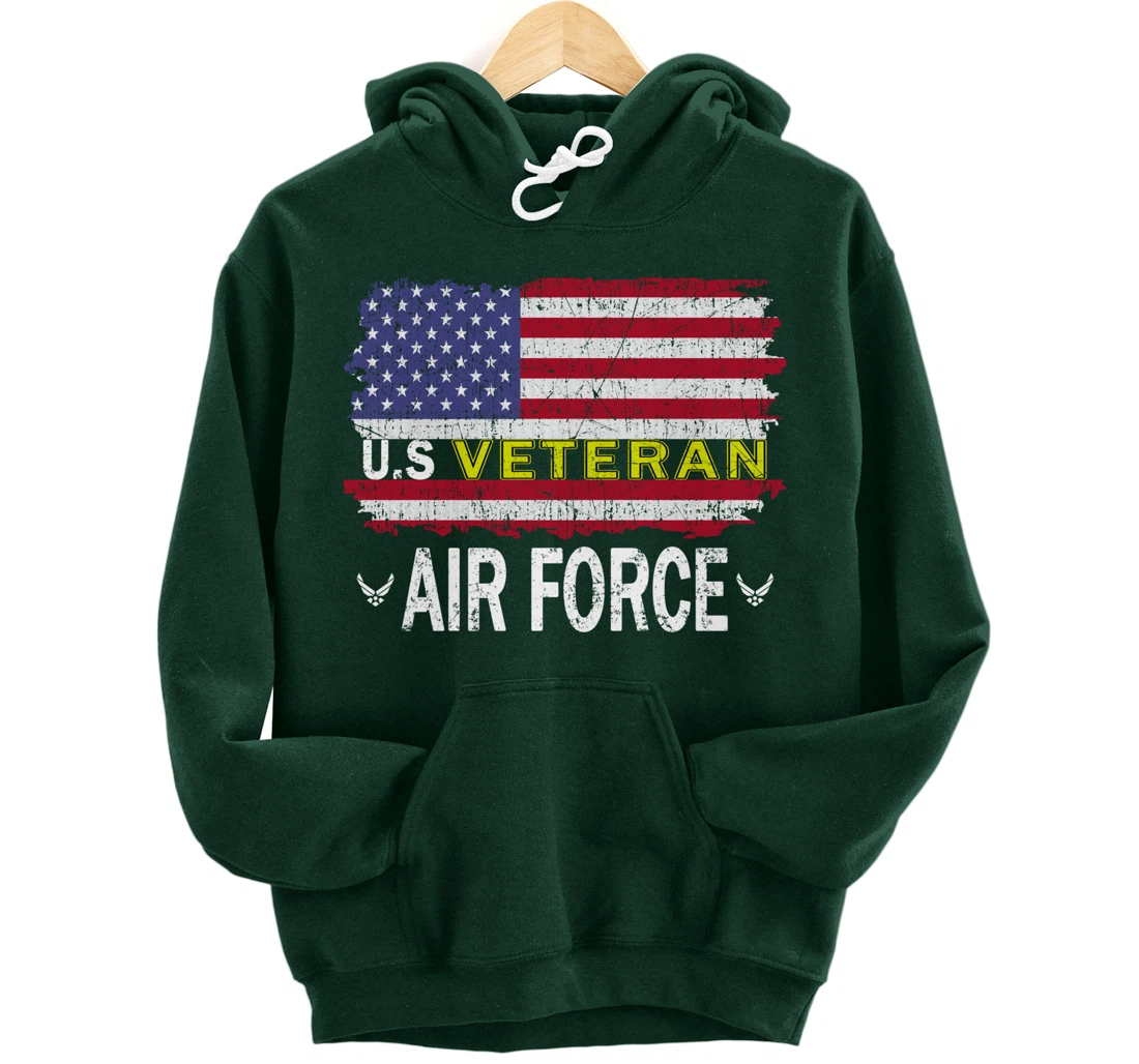 Proud Air Force Veteran-US Air Force Veteran-US Veterans Day Pullover Hoodie