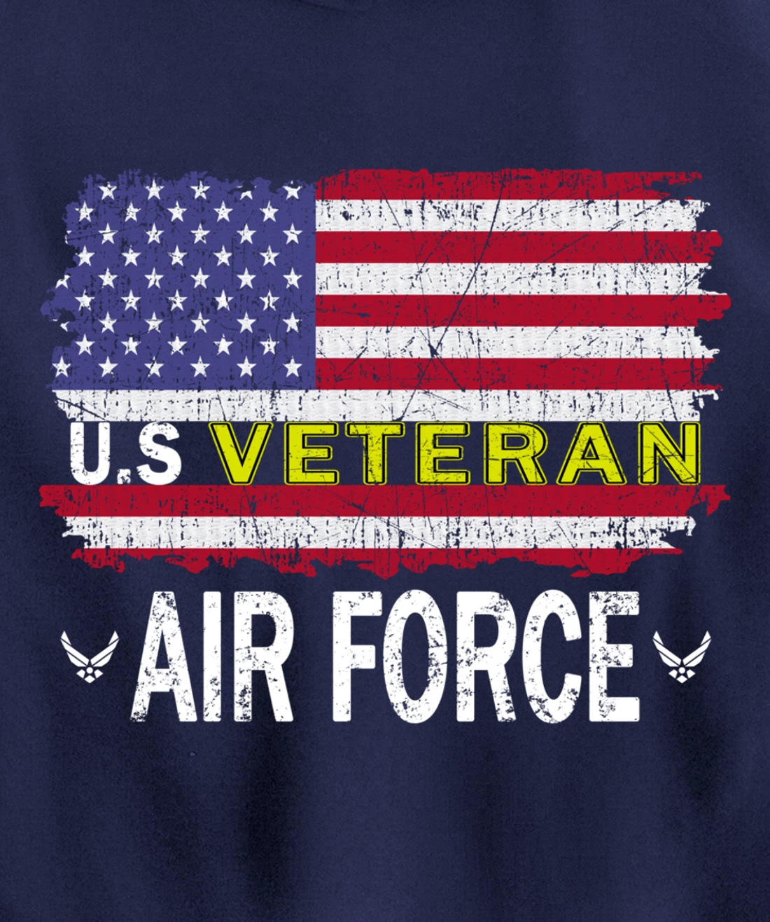 Proud Air Force Veteran-US Air Force Veteran-US Veterans Day Pullover Hoodie