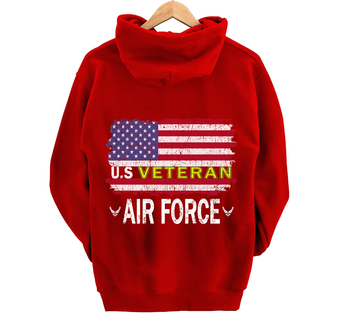 Proud Air Force Veteran-US Air Force Veteran-US Veterans Day Pullover Hoodie
