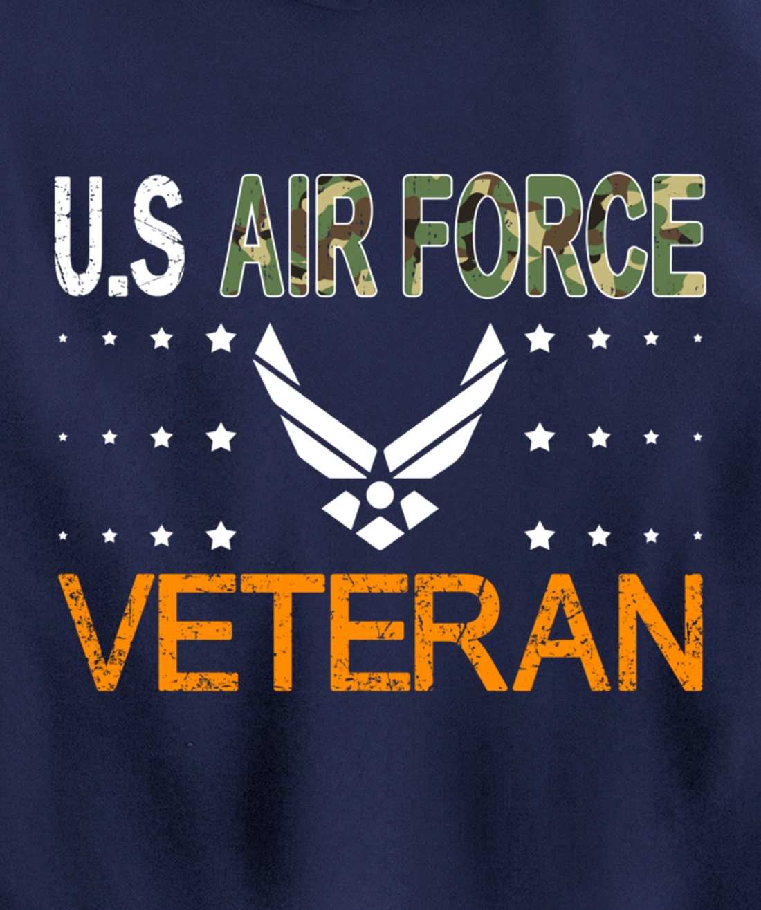 Proud US Air Force Veteran-US Veterans Day Pride Pullover Hoodie