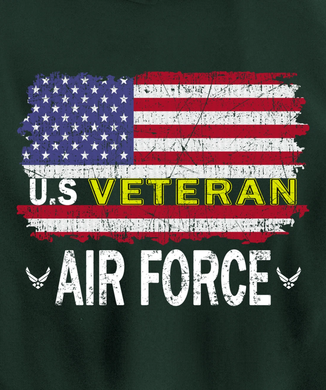 Proud Air Force Veteran-US Air Force Veteran-US Veterans Day Pullover Hoodie