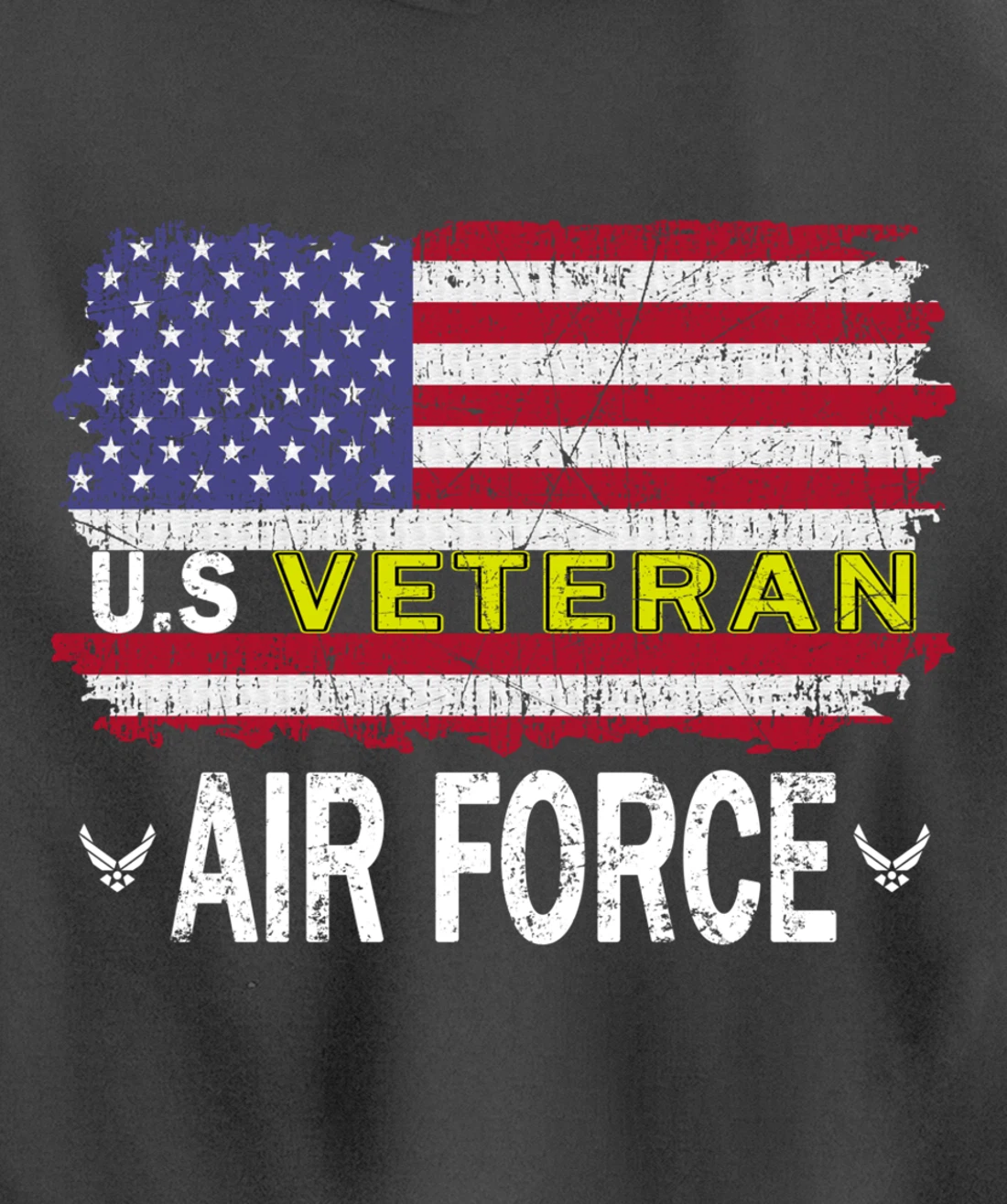 Proud Air Force Veteran-US Air Force Veteran-US Veterans Day Pullover Hoodie