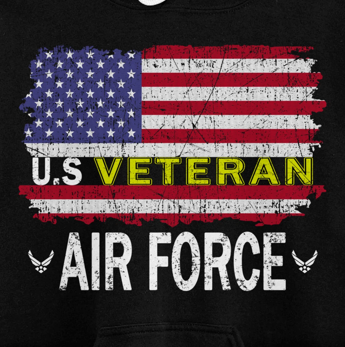 Proud Air Force Veteran-US Air Force Veteran-US Veterans Day Pullover Hoodie