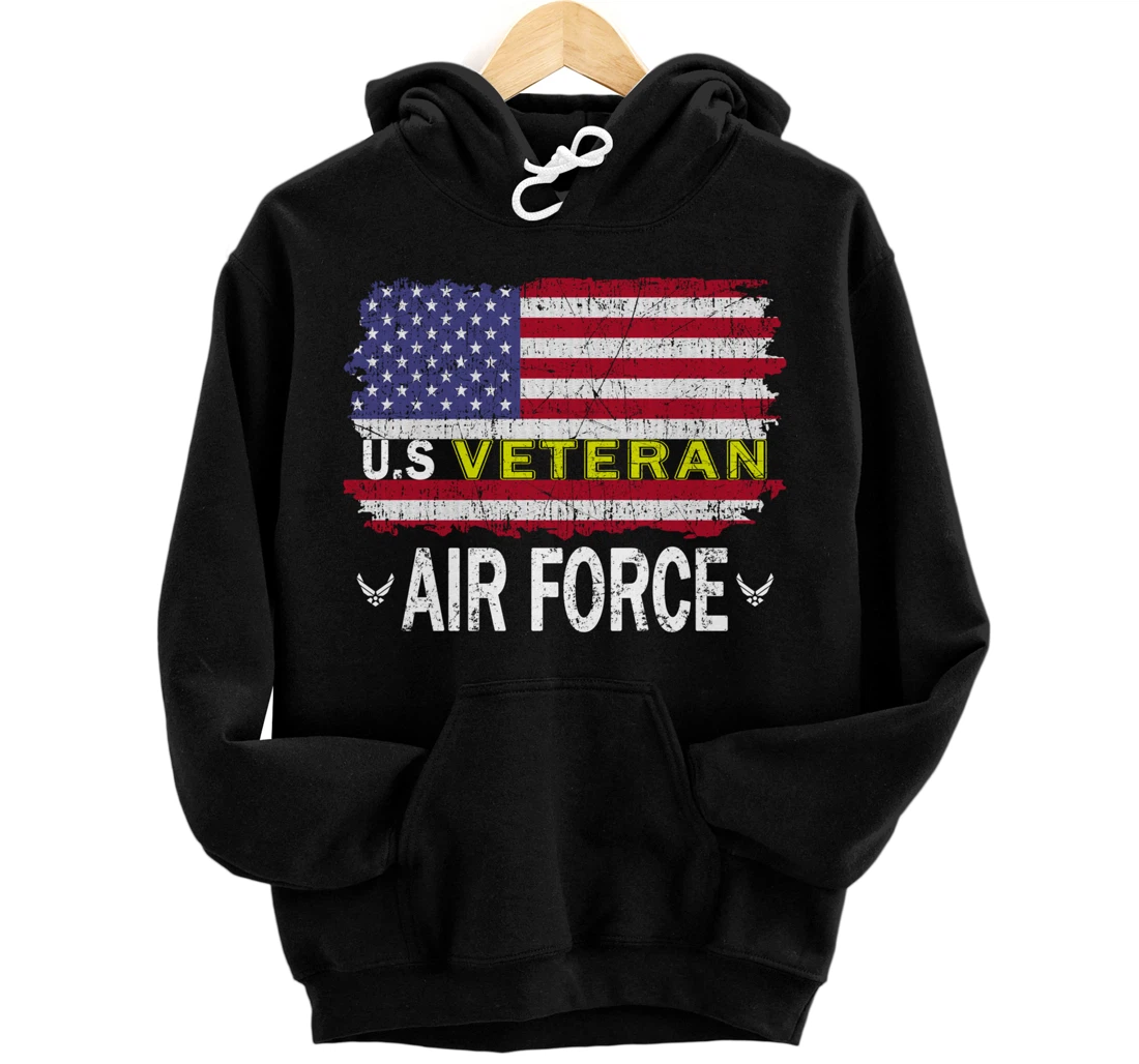 Proud Air Force Veteran-US Air Force Veteran-US Veterans Day Pullover Hoodie