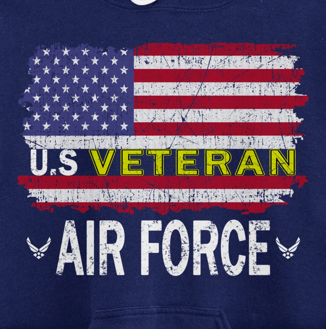 Proud Air Force Veteran-US Air Force Veteran-US Veterans Day Pullover Hoodie