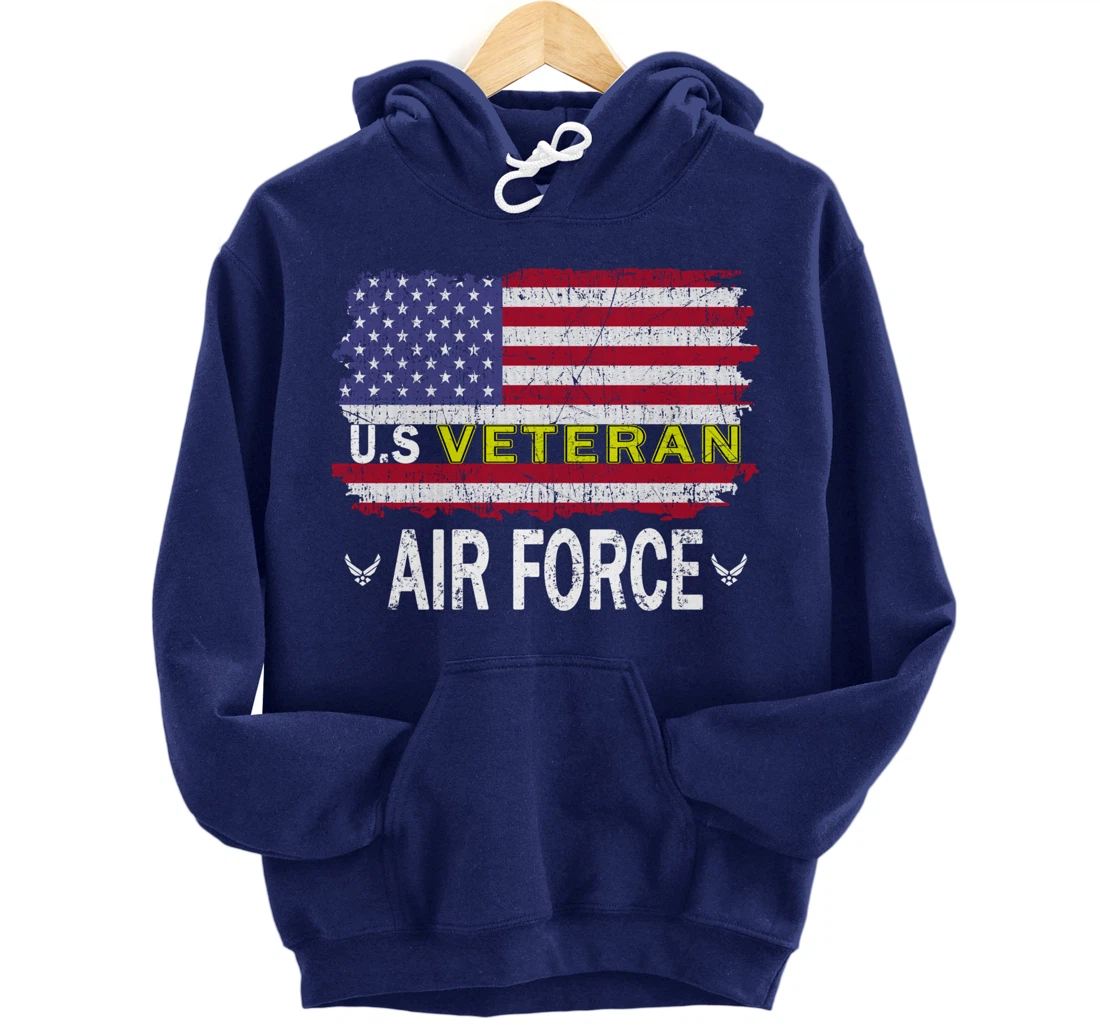 Proud Air Force Veteran-US Air Force Veteran-US Veterans Day Pullover Hoodie