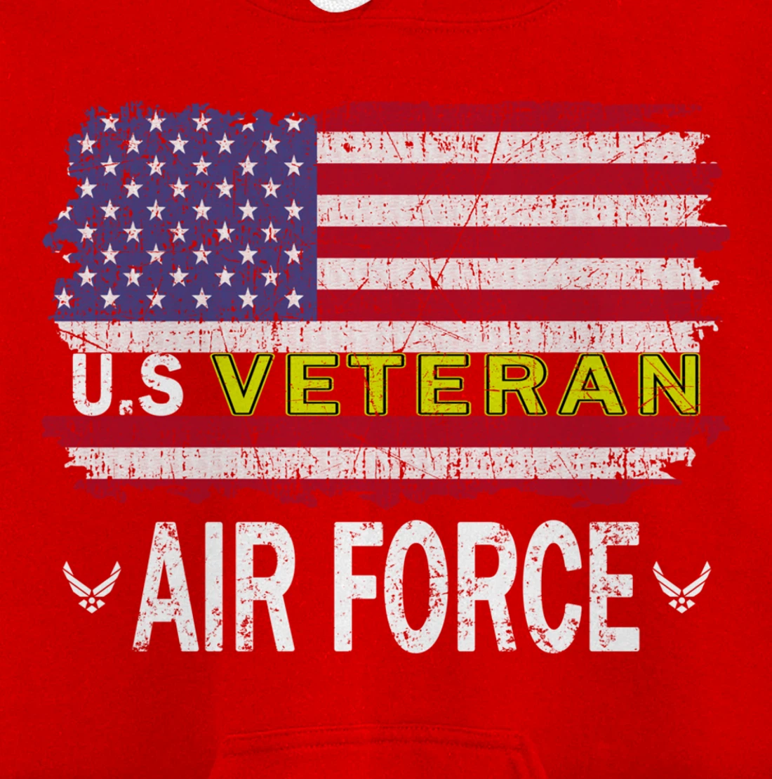 Proud Air Force Veteran-US Air Force Veteran-US Veterans Day Pullover Hoodie