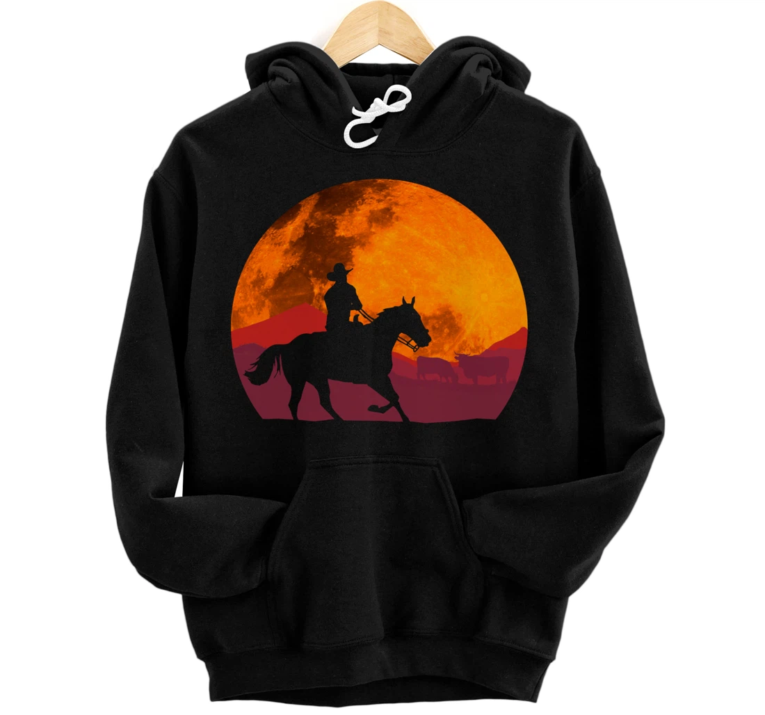 Texas Cowboy Ranch Old West Pullover Hoodie