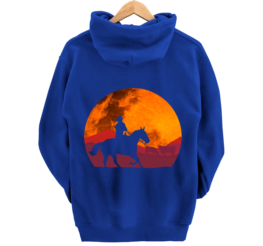 Texas Cowboy Ranch Old West Pullover Hoodie