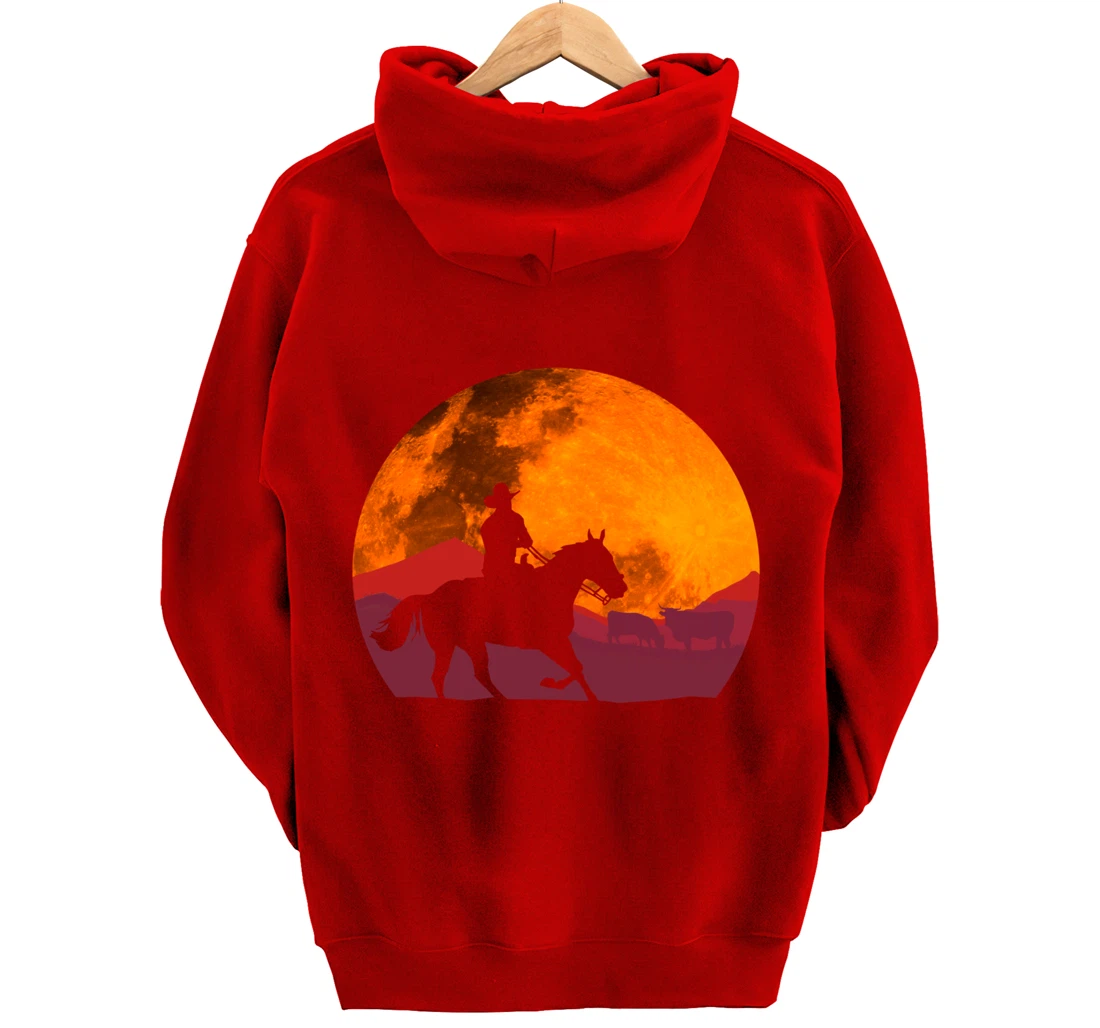 Texas Cowboy Ranch Old West Pullover Hoodie