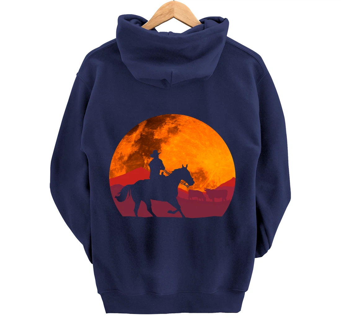 Texas Cowboy Ranch Old West Pullover Hoodie