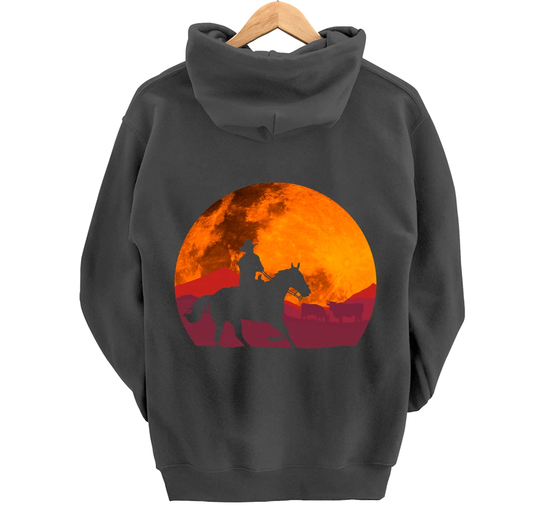 Texas Cowboy Ranch Old West Pullover Hoodie