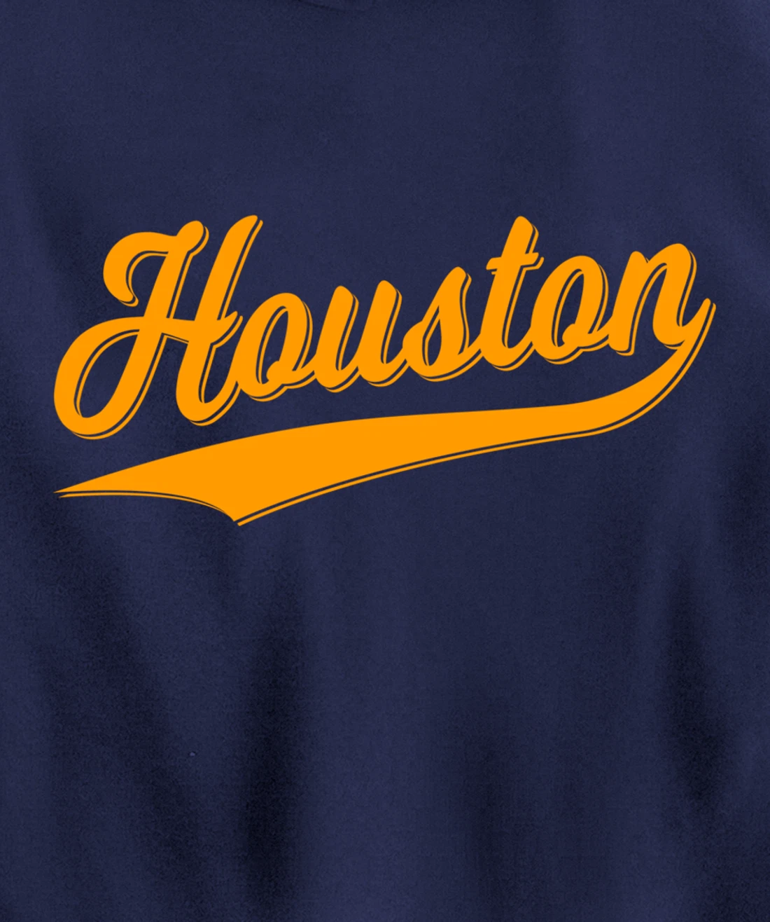 HOUSTON SPORTS SCRIPT CURSIVE CLASSIC TEXAS FLAG SWOOSH Pullover Hoodie
