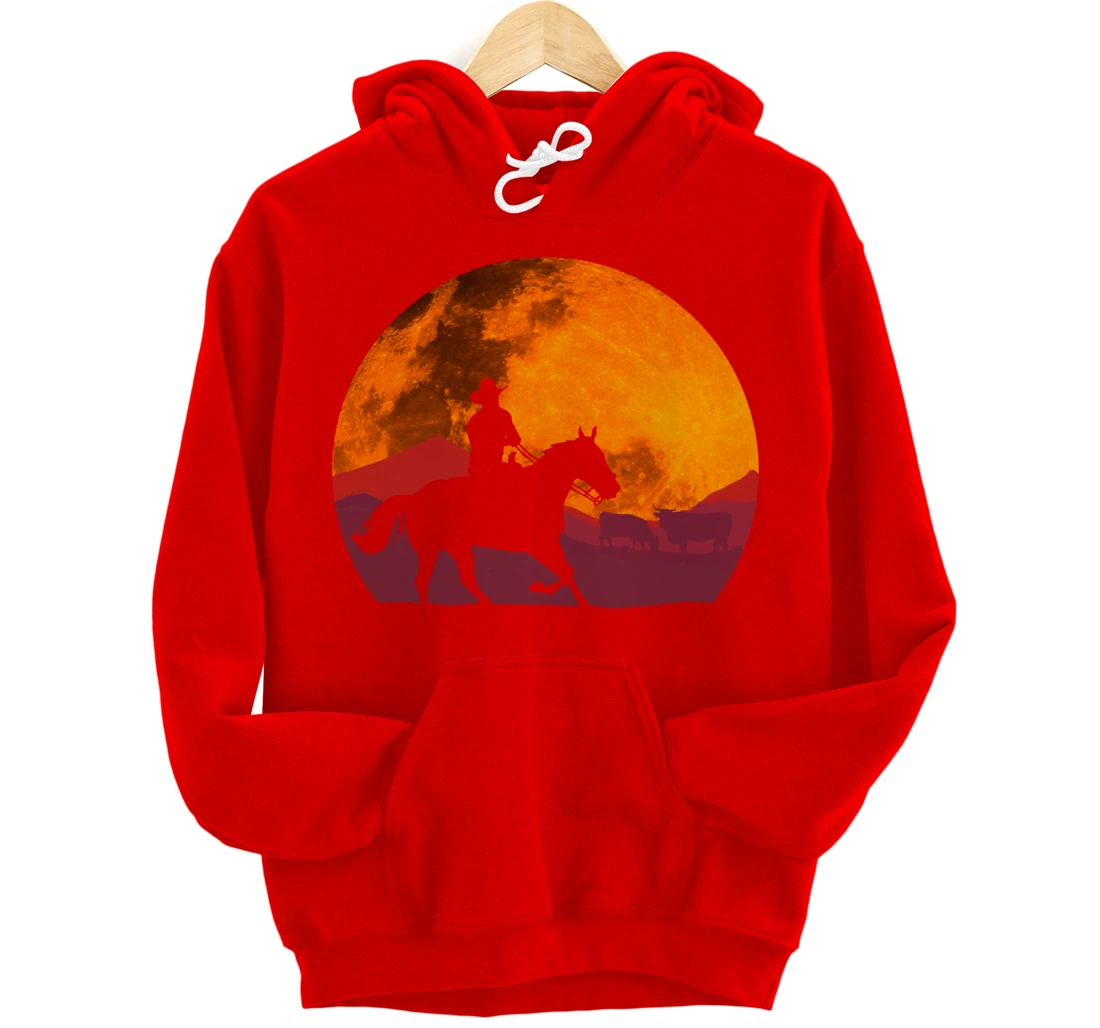 Texas Cowboy Ranch Old West Pullover Hoodie