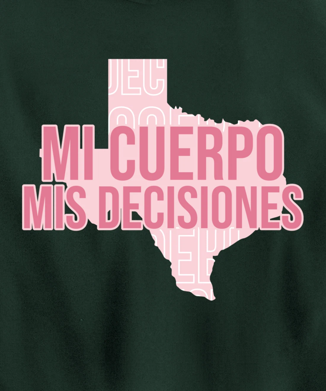 Mi Cuerpo Mis Decisiones Texas Pro Choice Pullover Hoodie