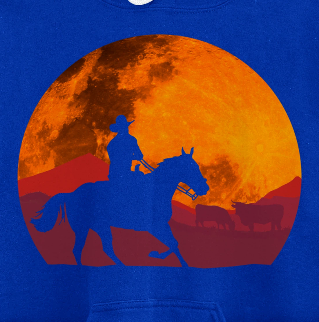 Texas Cowboy Ranch Old West Pullover Hoodie