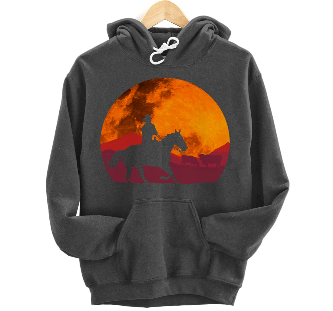 Texas Cowboy Ranch Old West Pullover Hoodie