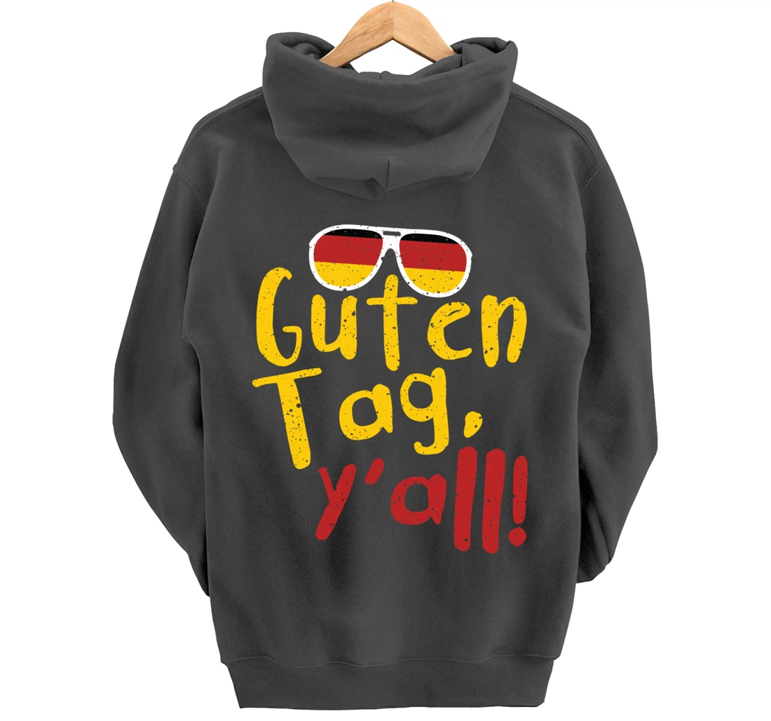 Guten Tag Y'all Texas Oktoberfest German Flag Glasses Gift Pullover Hoodie