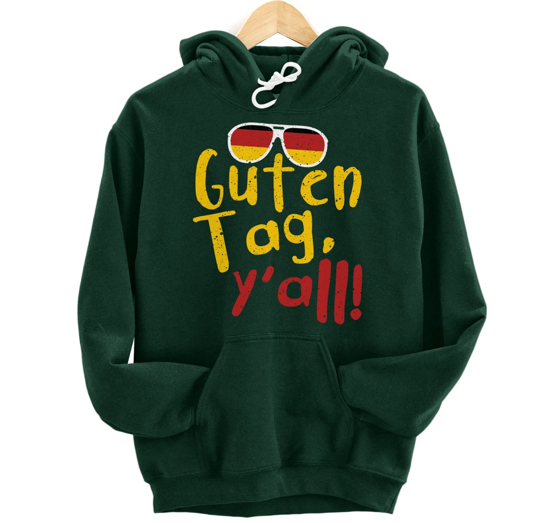Guten Tag Y'all Texas Oktoberfest German Flag Glasses Gift Pullover Hoodie