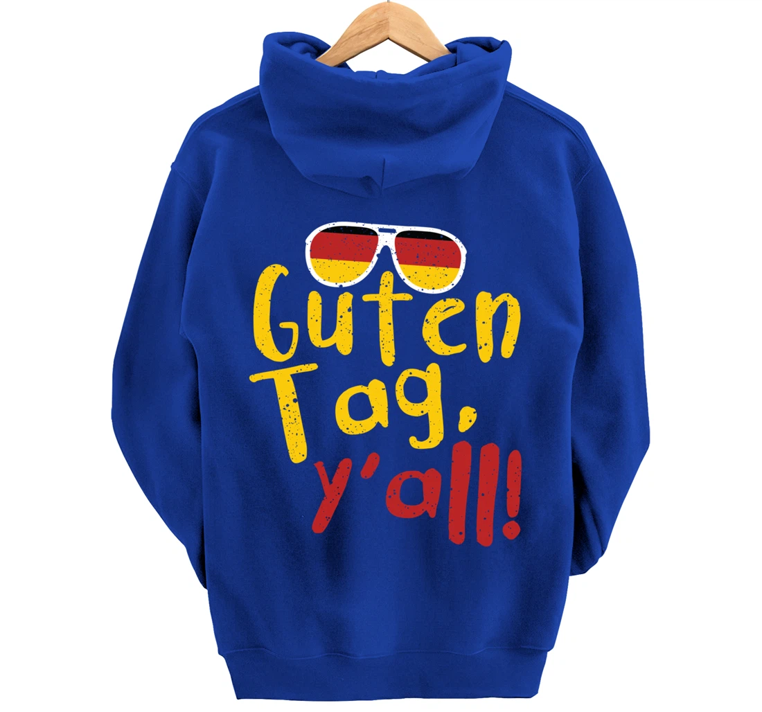 Guten Tag Y'all Texas Oktoberfest German Flag Glasses Gift Pullover Hoodie