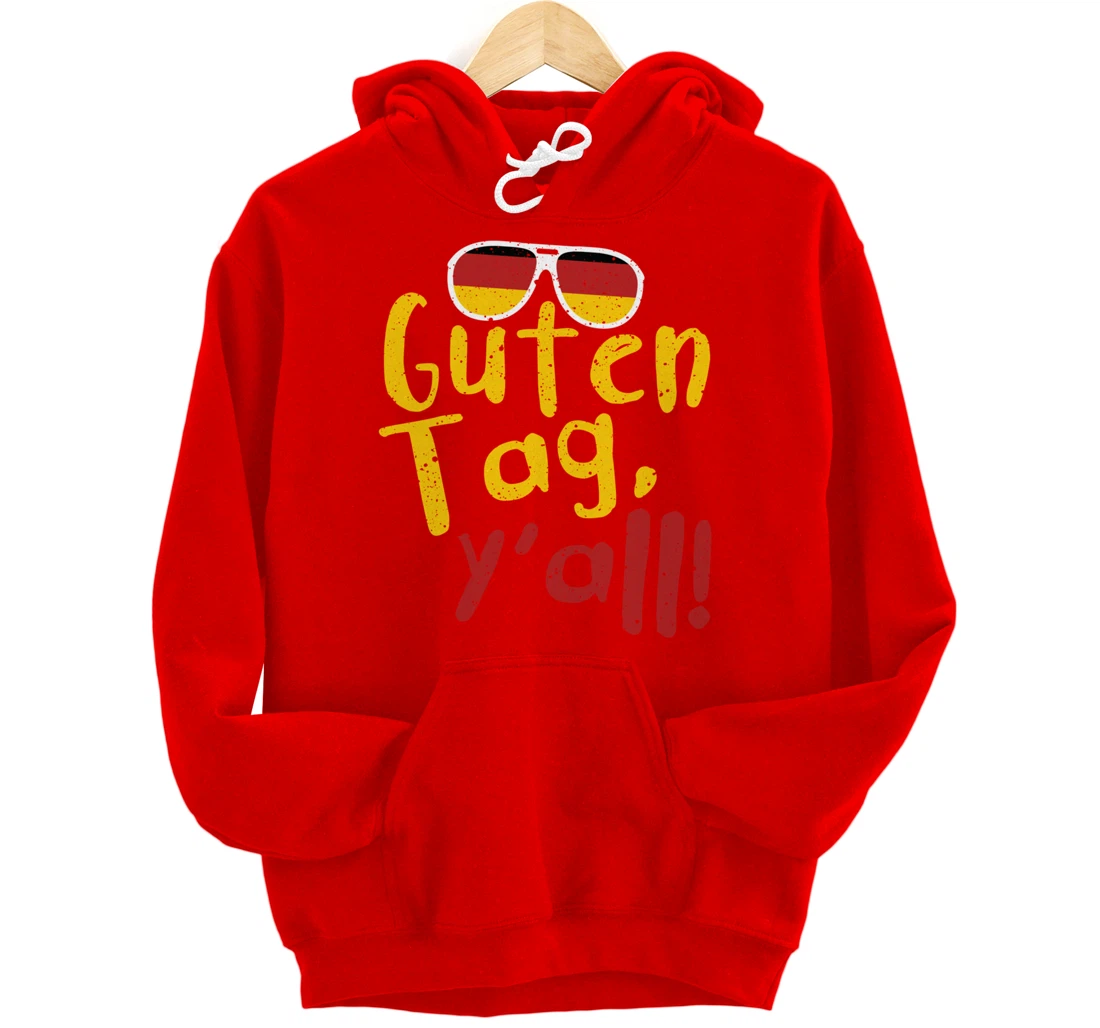 Guten Tag Y'all Texas Oktoberfest German Flag Glasses Gift Pullover Hoodie