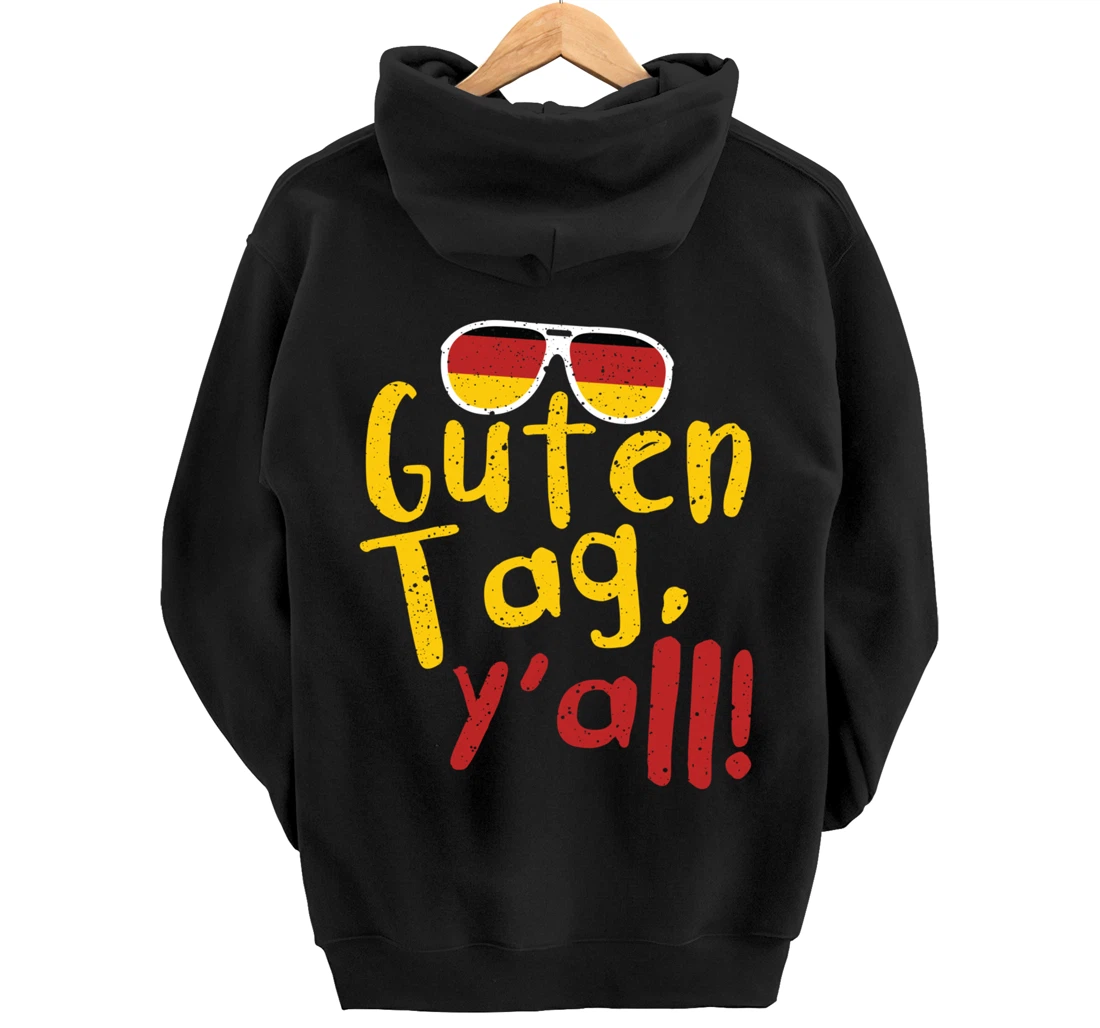 Guten Tag Y'all Texas Oktoberfest German Flag Glasses Gift Pullover Hoodie