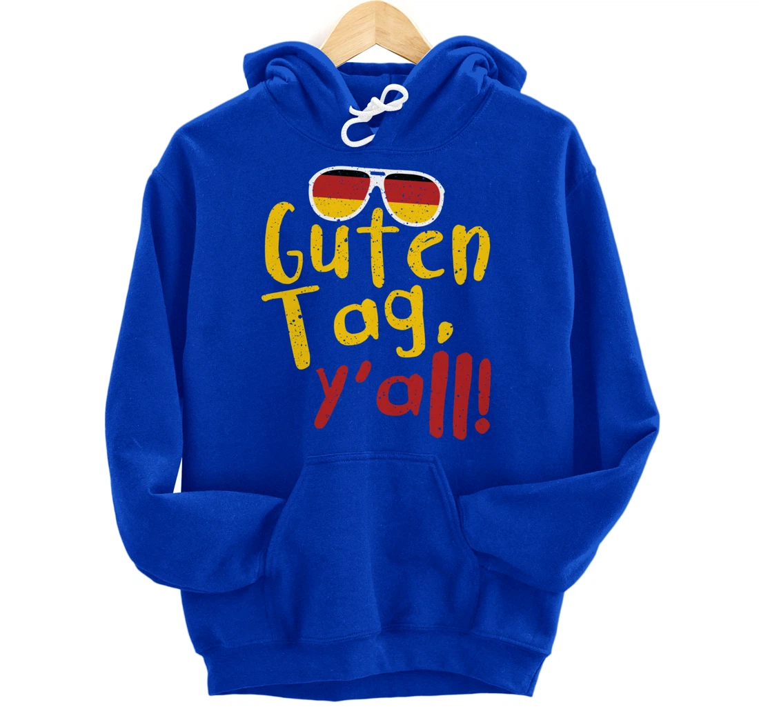 Guten Tag Y'all Texas Oktoberfest German Flag Glasses Gift Pullover Hoodie