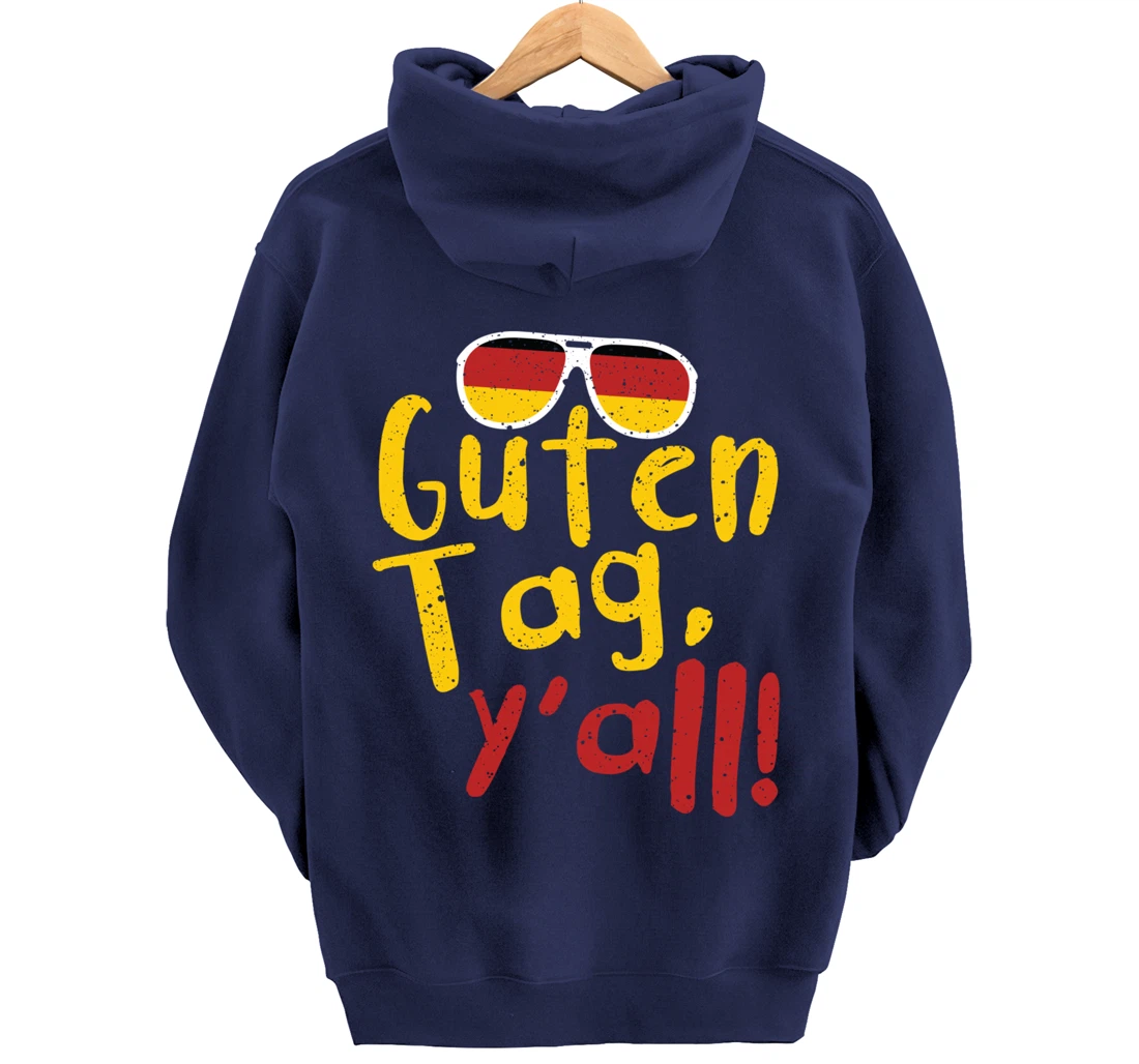 Guten Tag Y'all Texas Oktoberfest German Flag Glasses Gift Pullover Hoodie
