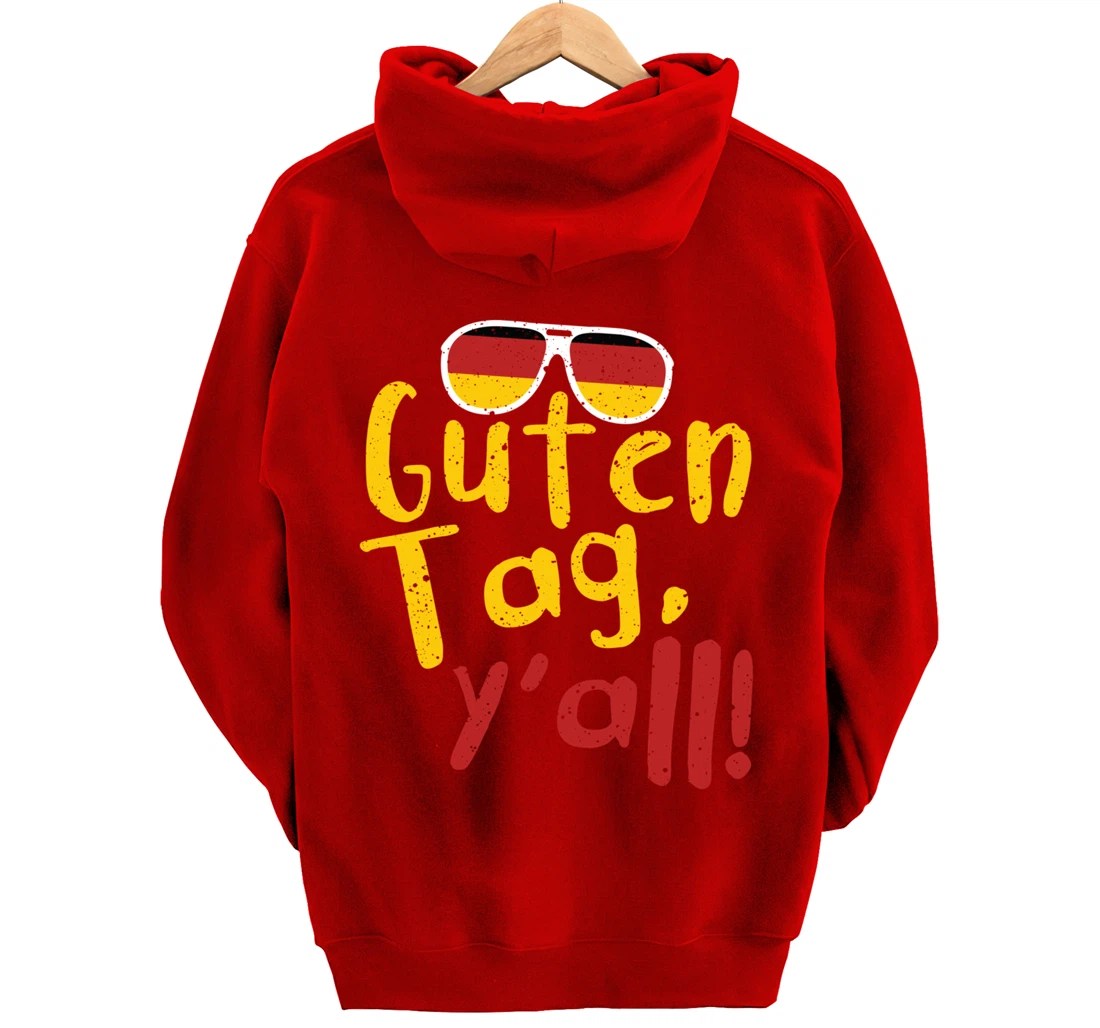Guten Tag Y'all Texas Oktoberfest German Flag Glasses Gift Pullover Hoodie