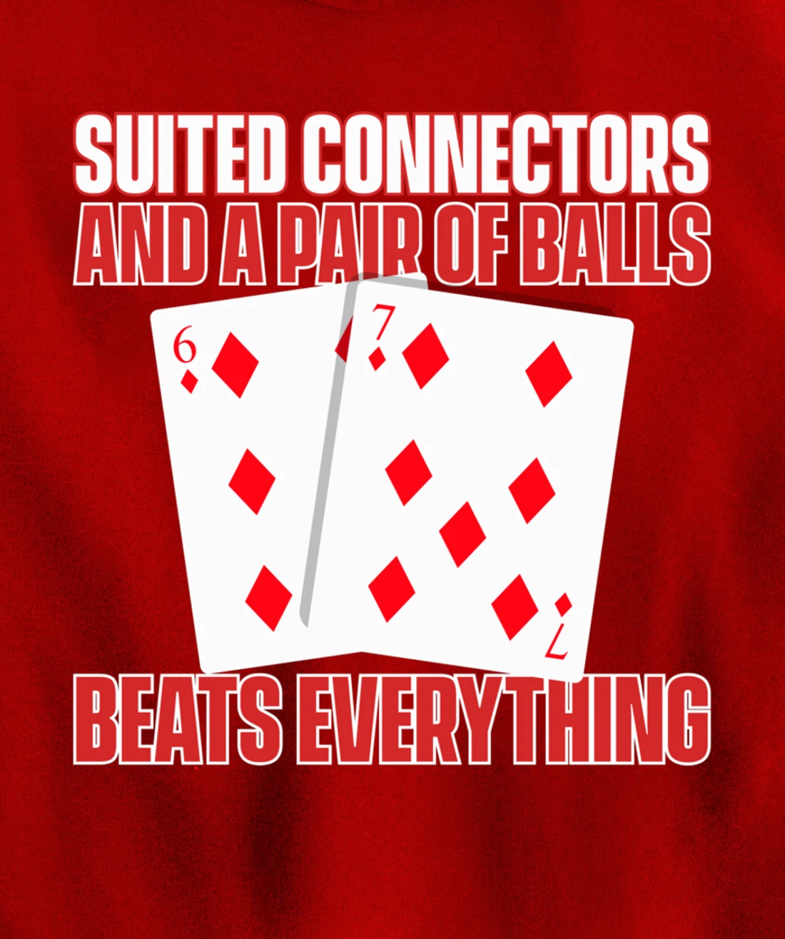 Poker Texas Hold'em - Funny Gambling Casino Gambler Poker Pullover Hoodie