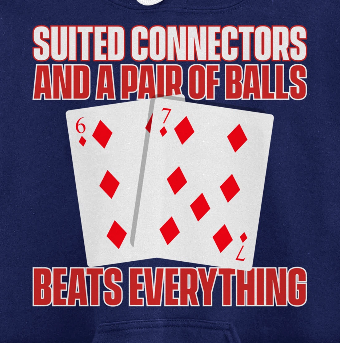 Poker Texas Hold'em - Funny Gambling Casino Gambler Poker Pullover Hoodie