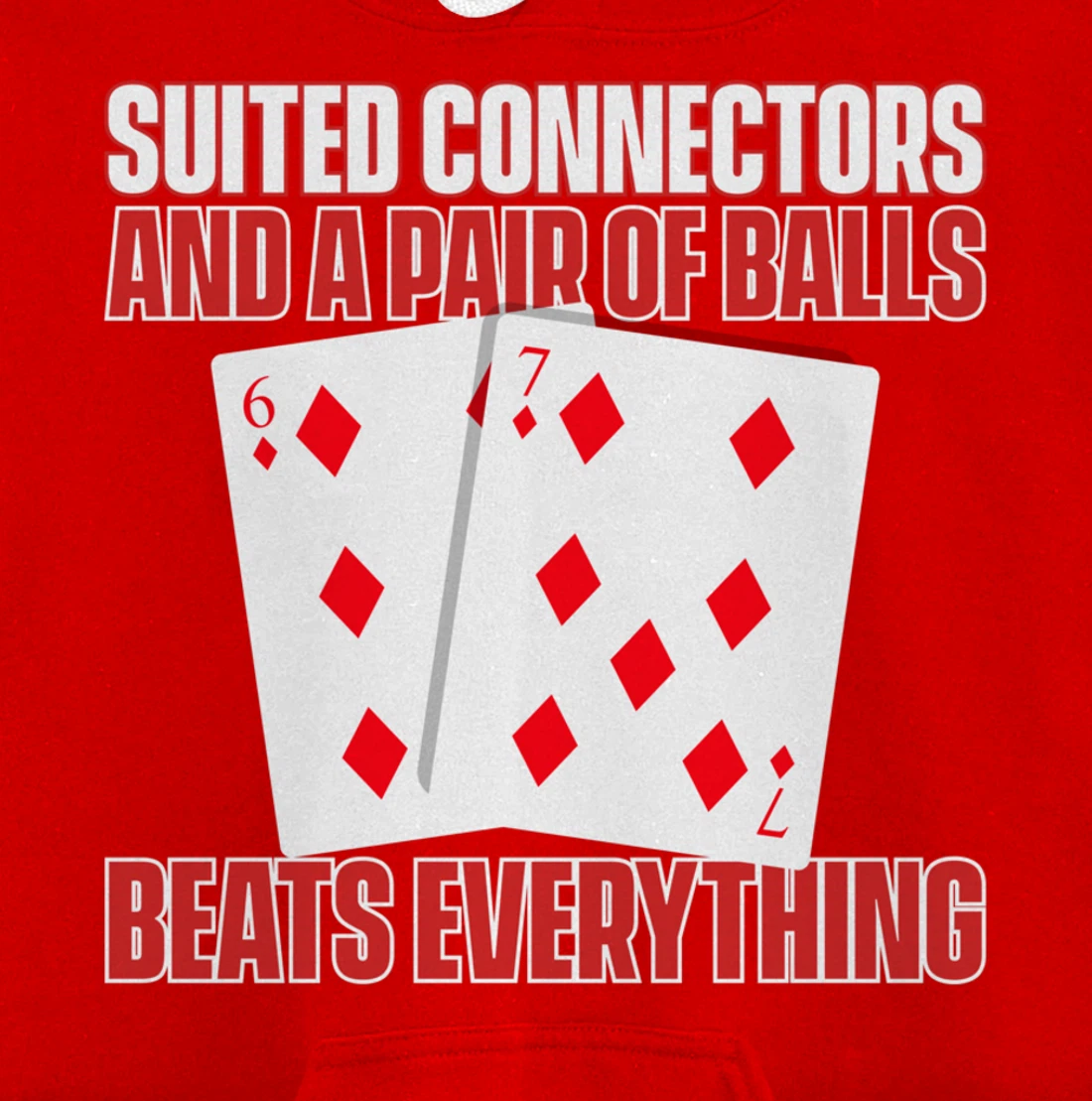 Poker Texas Hold'em - Funny Gambling Casino Gambler Poker Pullover Hoodie