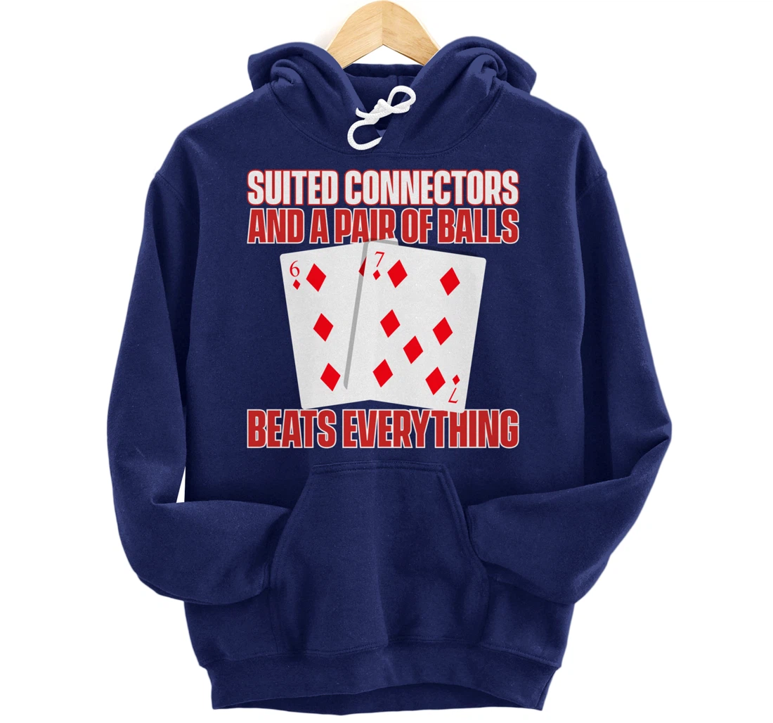 Poker Texas Hold'em - Funny Gambling Casino Gambler Poker Pullover Hoodie