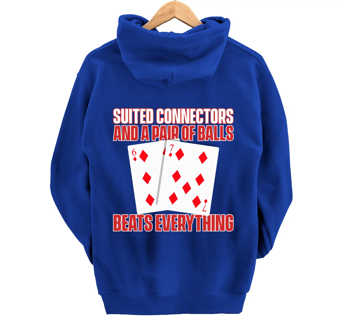 Poker Texas Hold'em - Funny Gambling Casino Gambler Poker Pullover Hoodie