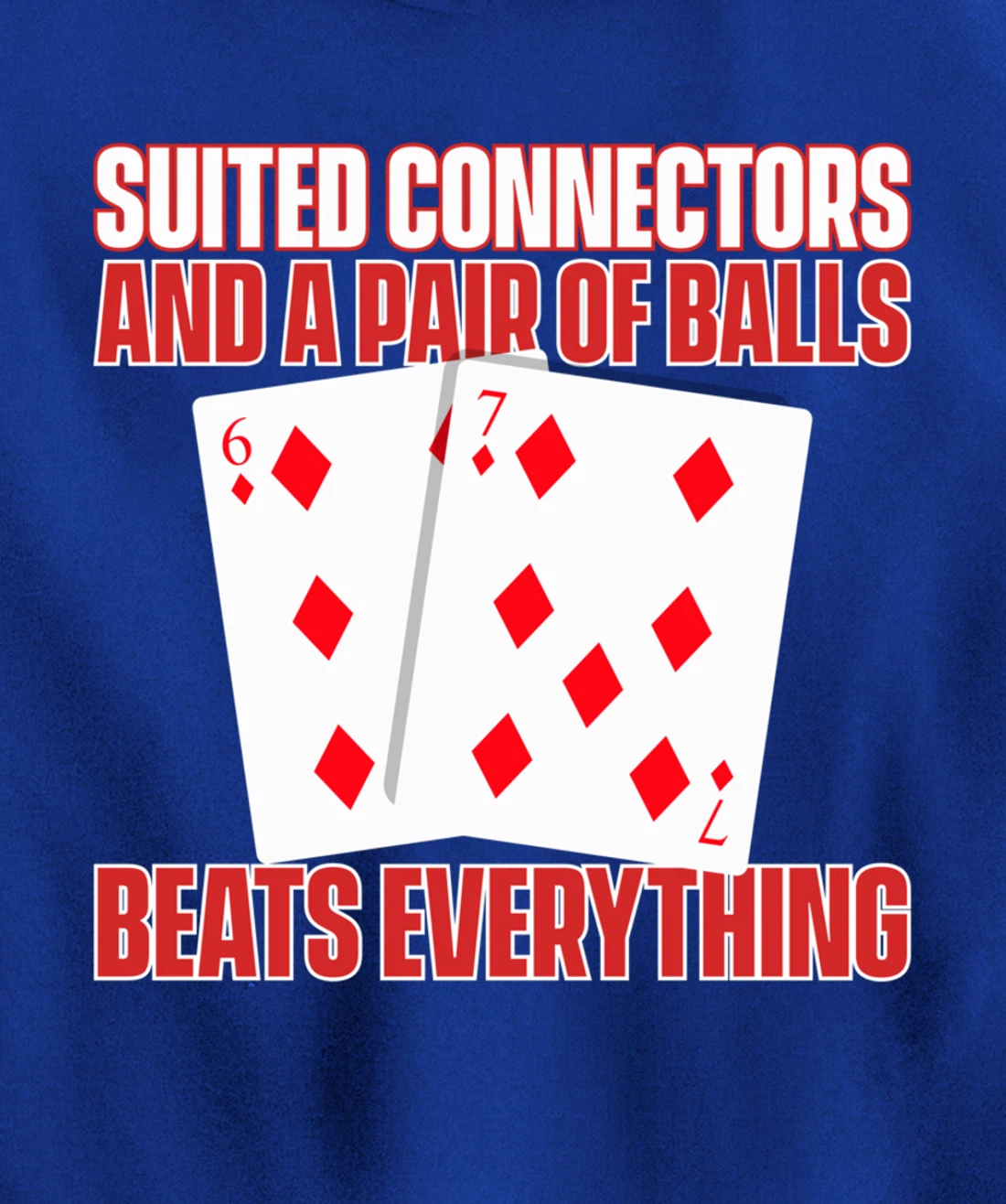 Poker Texas Hold'em - Funny Gambling Casino Gambler Poker Pullover Hoodie